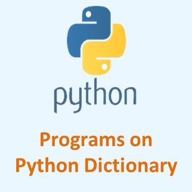 Programs on Python Dictionary - Simply Coding