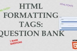 formatting tags formatting tags